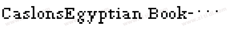 CaslonsEgyptian Book字体转换